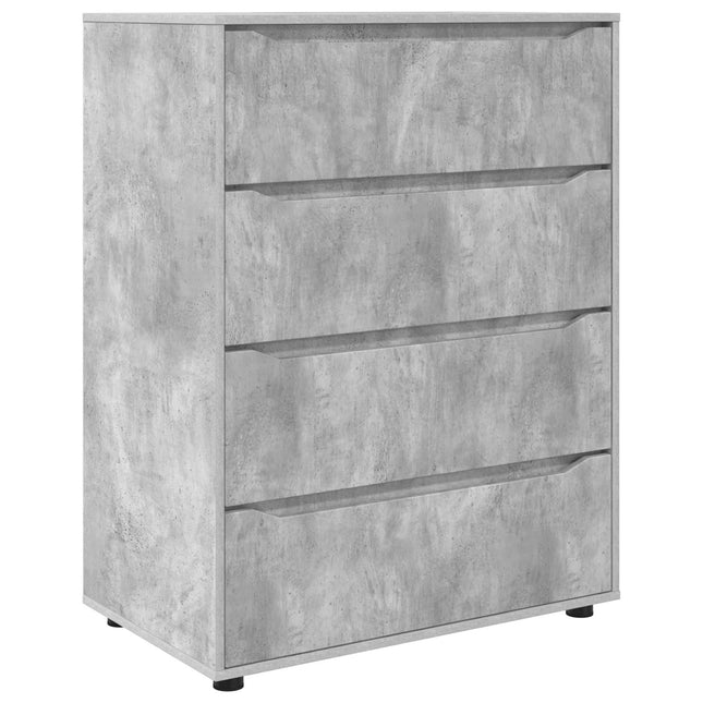 Förvaringsskåp 80 x 48 x 105 cm Konstruerat trä Betonggrå