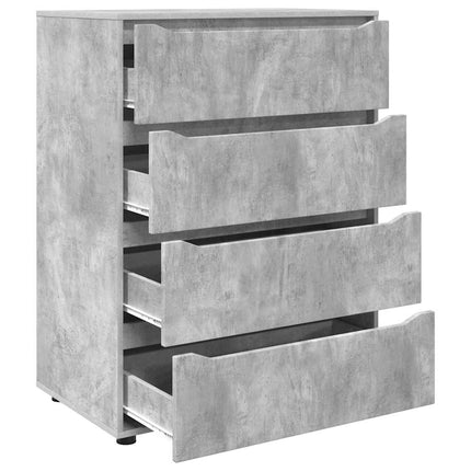 Förvaringsskåp Betonggrå 80 x 48 x 105 cm Konstruerat trä