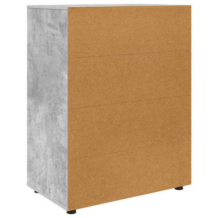 Förvaringsskåp Betonggrå 80 x 48 x 105 cm Konstruerat trä