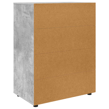 Förvaringsskåp 80 x 48 x 105 cm Konstruerat trä Betonggrå