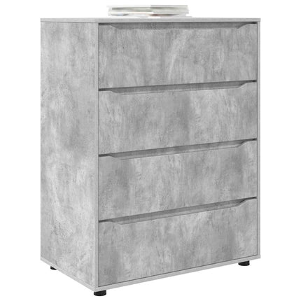 Förvaringsskåp Betonggrå 80 x 48 x 105 cm Konstruerat trä