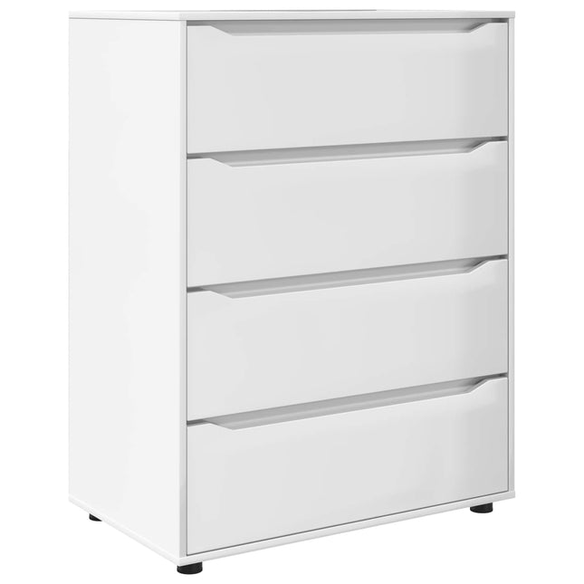 Förvaringsskåp 80 x 48 x 105 cm Konstruerat trä Högblanka vita