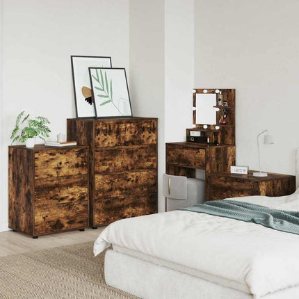 Förvaringsskåp Rökt ek 80 x 48 x 105 cm Konstruerat trä