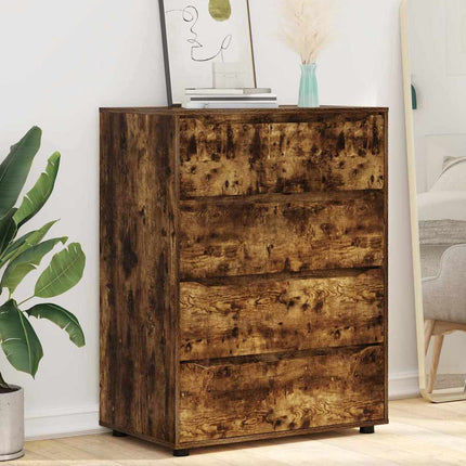 Förvaringsskåp Rökt ek 80 x 48 x 105 cm Konstruerat trä