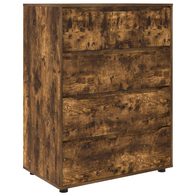 Förvaringsskåp 80 x 48 x 105 cm Konstruerat trä Rökt ek