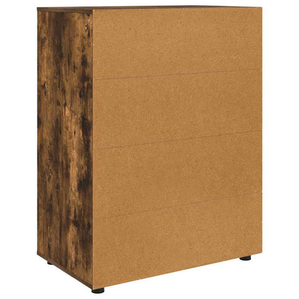 Förvaringsskåp Rökt ek 80 x 48 x 105 cm Konstruerat trä