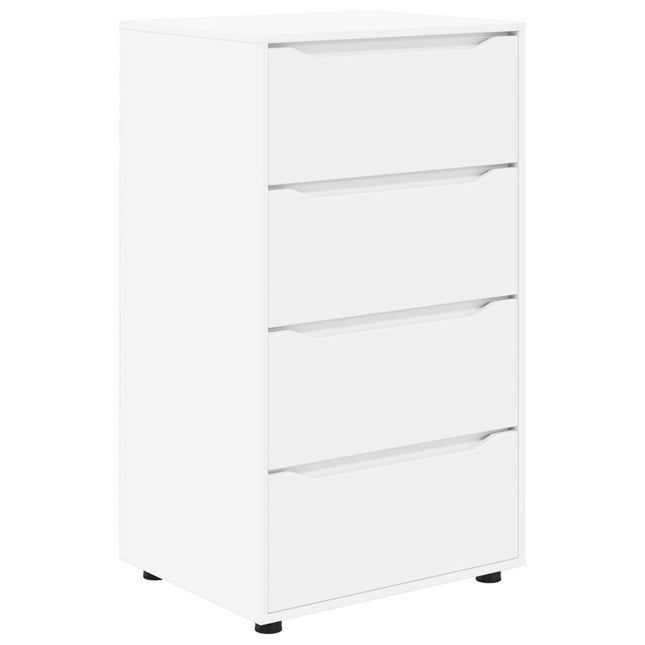 Förvaringsskåp 60 x 48 x 105 cm Konstruerat trä Vit
