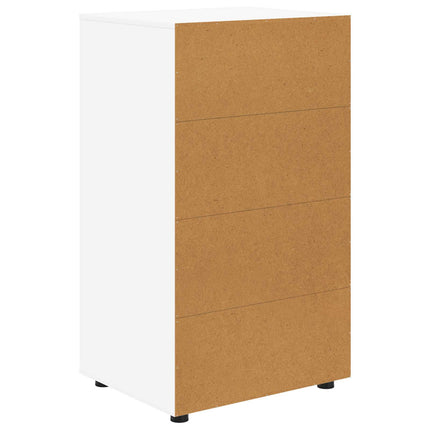 Förvaringsskåp 60 x 48 x 105 cm Konstruerat trä Vit