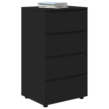 Förvaringsskåp Svart 60 x 48 x 105 cm Konstruerat trä