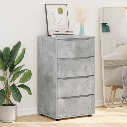 Förvaringsskåp 60 x 48 x 105 cm Konstruerat trä Betonggrå