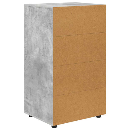 Förvaringsskåp Betonggrå 60 x 48 x 105 cm Konstruerat trä