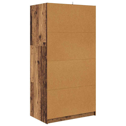 Garderob Gammalt trä 79,5 x 49 x 156 cm Konstruerat trä