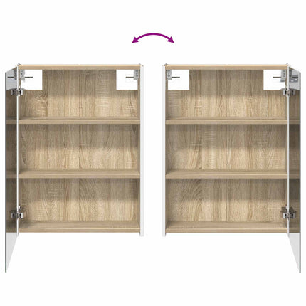 Badrumsskåpsset 5 pcs Sonoma-ek 53 x 15,5 x 70 cm