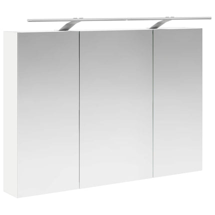 Badrumsskåpsset 4 pcs Vit 100 x 14,5 x 70 cm Konstruerat trä