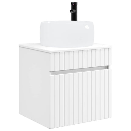 Badrumsskåpsset 5 pcs Vit 50 x 14,5 x 70 cm Konstruerat trä