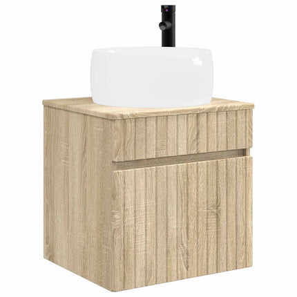 Badrumsskåpsset 5 pcs Sonoma-ek 53 x 15,5 x 70 cm