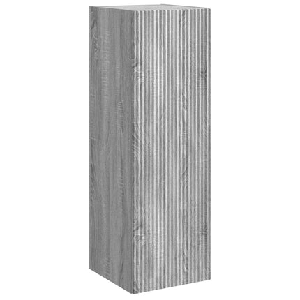 Badrumsmöbelset 5 pcs Grå Sonoma Konstruerat trä och glas