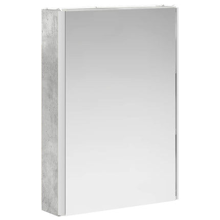 Badrumsmöbelset 5 pcs Betonggrå Konstruerat trä och glas