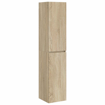 Badrumsskåpsset 5 pcs Sonoma-ek 50 x 14,5 x 70 cm