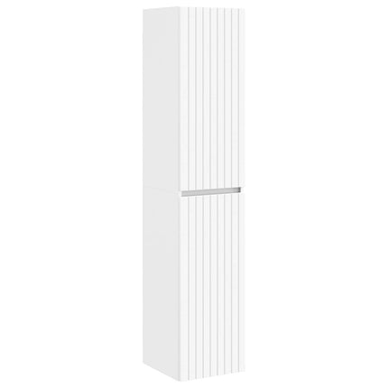 Badrumsskåpsset 5 pcs Vit 40 x 10,5 x 60,5 cm Konstruerat trä