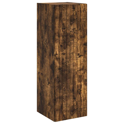 Badrumsskåpsset 5 pcs Rökt ek 40 x 10,5 x 60,5 cm