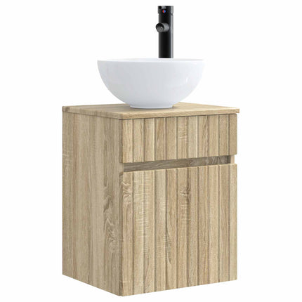 Badrumsskåpsset 5 pcs Sonoma-ek 43 x 11,5 x 60,5 cm