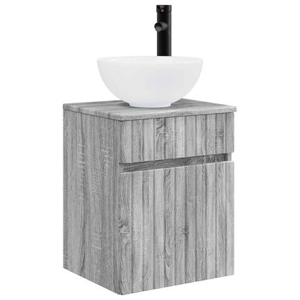 Badrumsskåpsset 5 pcs Grå Sonoma 43 x 11,5 x 60,5 cm
