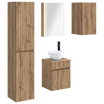 Badrumsskåpsset 5 pcs Artisan-ek 43 x 11,5 x 60,5 cm