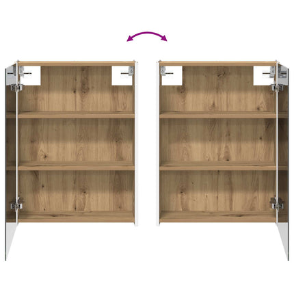 Badrumsmöbelset 4 pcs Artisan-ek Konstruerat trä och glas