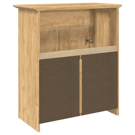 Badrumsskåp BODO Honung brun 70 x 35 x 80 cm Konstruerat trä