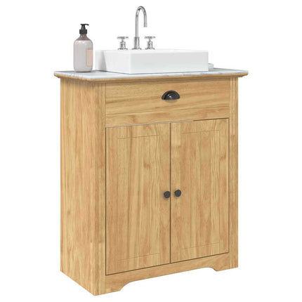Badrumsskåp BODO Honung brun 70 x 35 x 80 cm Konstruerat trä