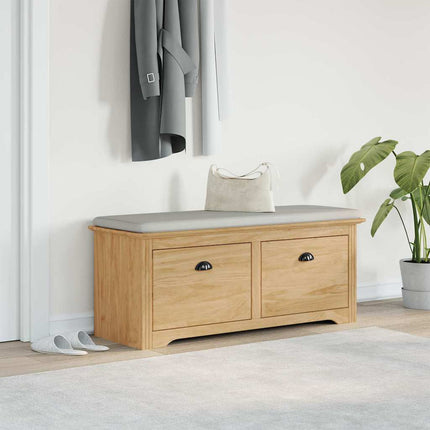 Hallbänk BODO Honung brun 118 x 40 x 50 cm Konstruerat trä