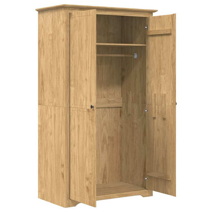 Garderob BODO Honung brun 53,5 x 99 x 173 cm Konstruerat trä