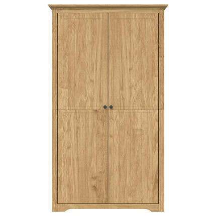 Garderob BODO Honung brun 53,5 x 99 x 173 cm Konstruerat trä