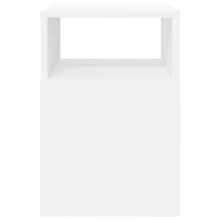 Sidobord 2 st Vit 30,5 x 30 x 45 cm Konstruerat trä