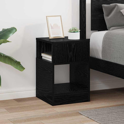 Sidobord Svart Ek 30,5 x 30 x 45 cm Konstruerat trä