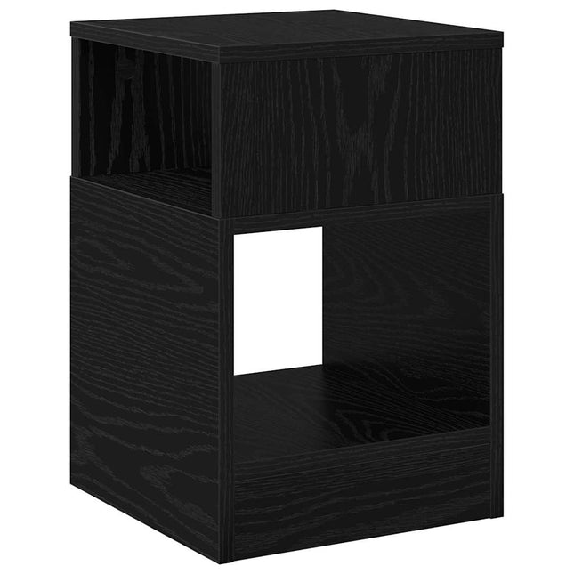 Sidobord Svart Ek 30,5 x 30 x 45 cm Konstruerat trä