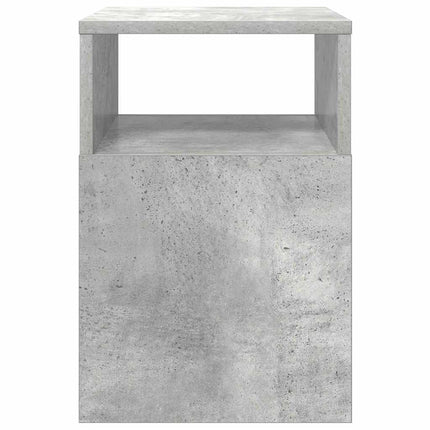 Sidobord 2 st Betonggrå 30,5 x 30 x 45 cm Konstruerat trä