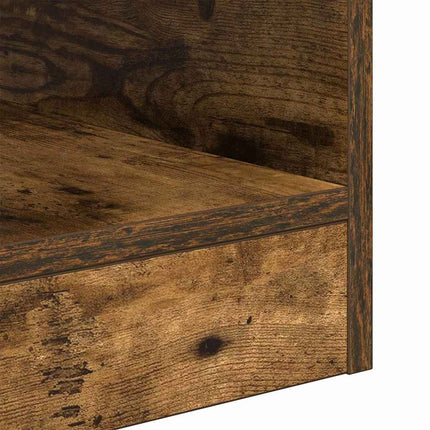Sidobord 2 pcs Rökt ek 30,5 x 30 x 45 cm Konstruerat trä