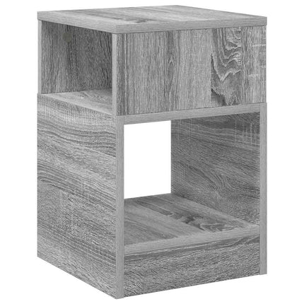 Sidobord 2 pcs Grå Sonoma 30,5 x 30 x 45 cm Konstruerat trä