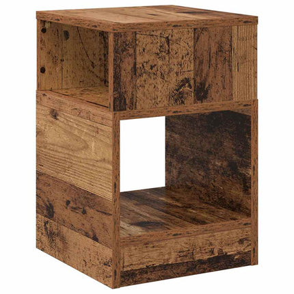 Sidobord 2 st Gammalt trä 30,5 x 30 x 45 cm Konstruerat trä