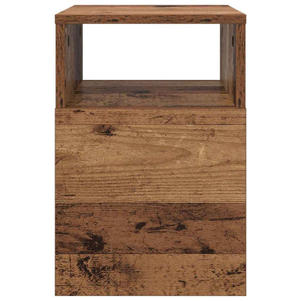 Sidobord 2 pcs Gammalt trä 30,5 x 30 x 45 cm Konstruerat trä