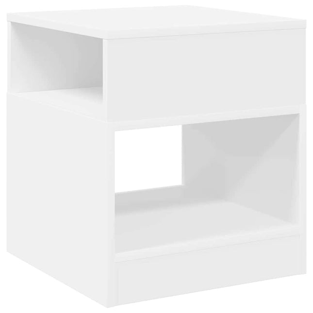 Sidobord Vit 40,5 x 40 x 45 cm Konstruerat trä