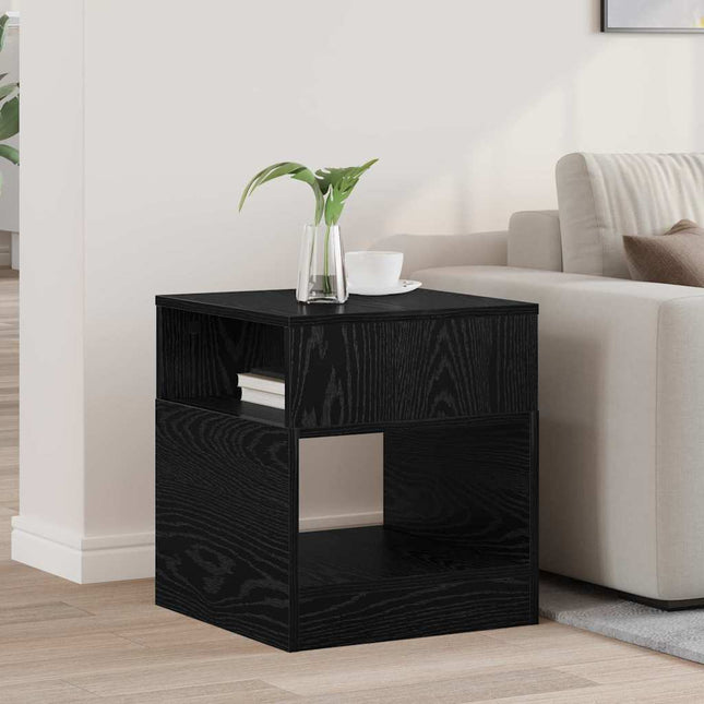 Sidobord Svart Ek 40,5 x 40 x 45 cm Konstruerat trä