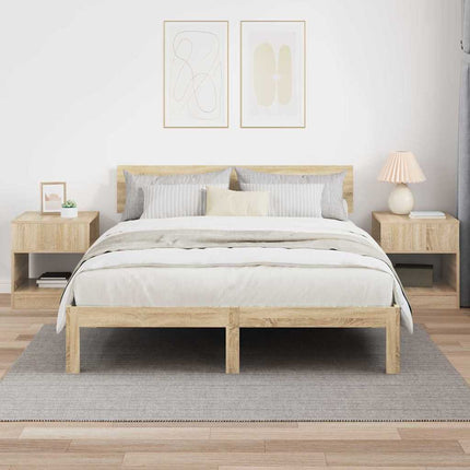 Sidobord 2 pcs Sonoma-ek 40,5 x 40 x 45 cm Konstruerat trä