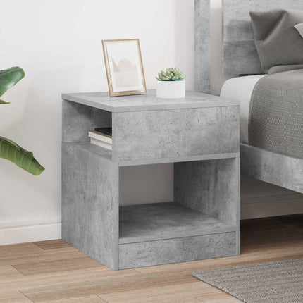 Sidobord Betonggrå 40,5 x 40 x 45 cm Konstruerat trä