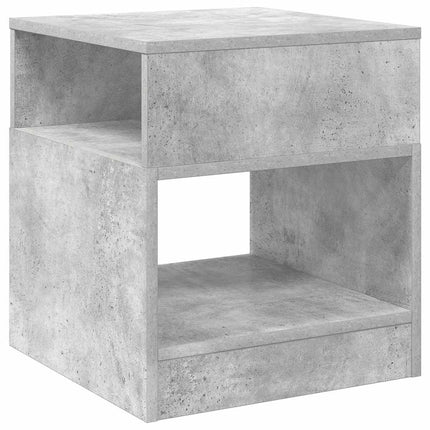 Sidobord Betonggrå 40,5 x 40 x 45 cm Konstruerat trä