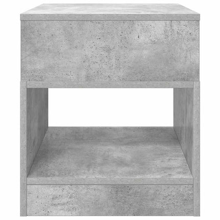 Sidobord 2 pcs Betonggrå 40,5 x 40 x 45 cm Konstruerat trä
