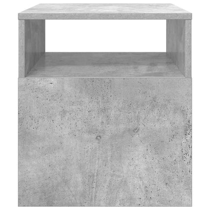 Sidobord 2 pcs Betonggrå 40,5 x 40 x 45 cm Konstruerat trä