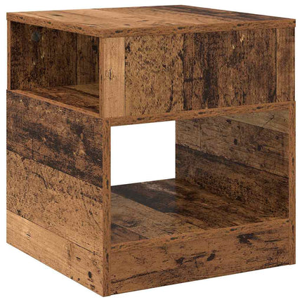 Sidobord 2 pcs Gammalt trä 40,5 x 40 x 45 cm Konstruerat trä